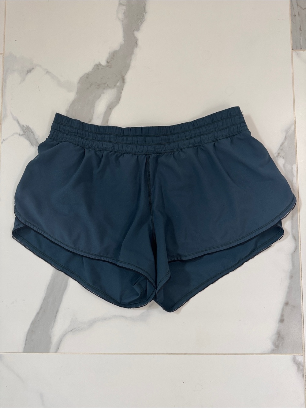 lululemon Running Shorts — Deep Teal Blue Green